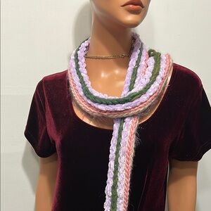 Elegant Pastel Braided Scarf